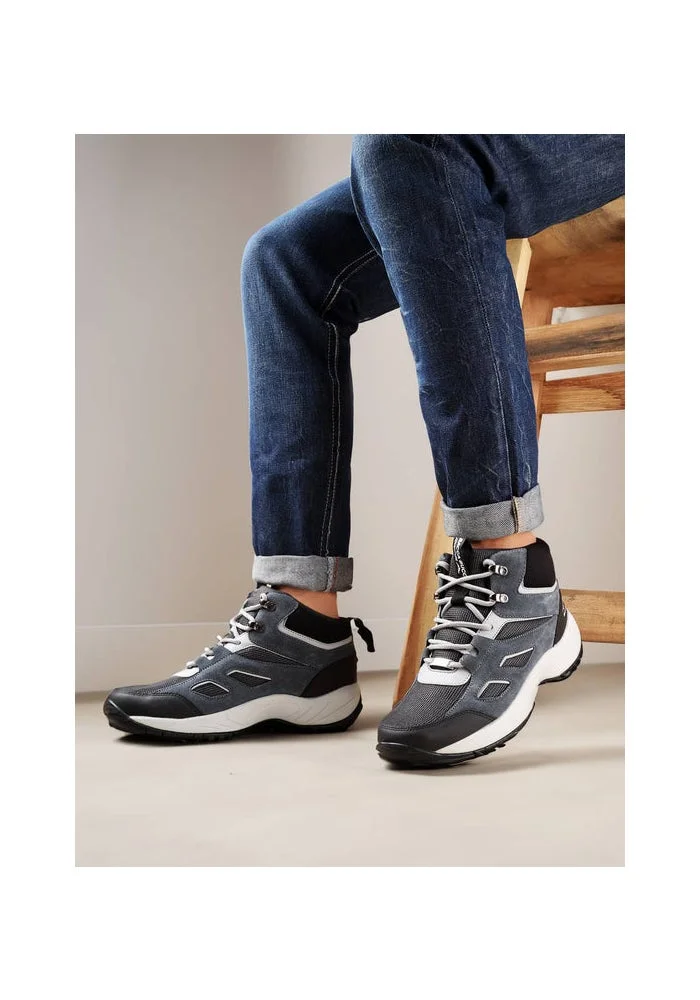 Bacca Bucci Steel Grey Stompster Adventure Boots for Men | Best Price UAE